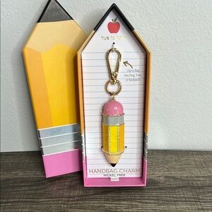 ✏️✨ Adorable Double-Sided Pencil Bag Charm! 🍎💖